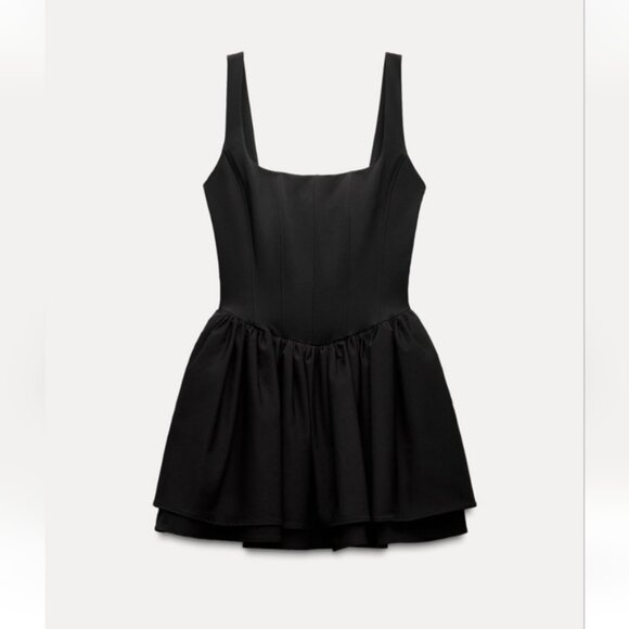 ZARA RUCHED CORSET DRESS - Picture 2 of 12